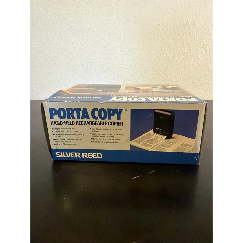 Brand New Silver Reed Porta Copy Hand Held Portable Rechargeable Copier